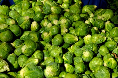 Brussels sprouts from Nash's Organic Produce at Ballard Farmers Market. Copyright Zachary D. Lyons.