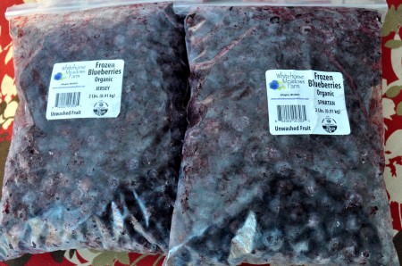 Frozen blueberries from Whitehorse Meadows Farm. copyright by Zachary D. Lyons.