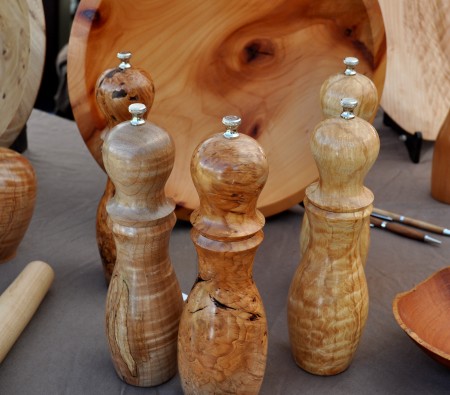 Beautiful, hand-turned wooden tableware from Vern Tater at Ballard Farmers Market. Copyright Zachary D. Lyons.