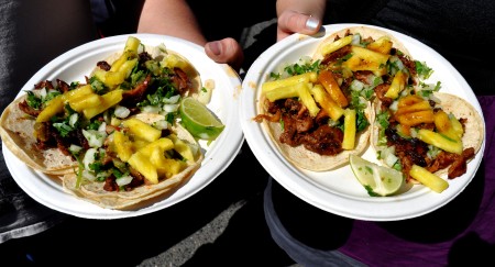 Tacos from Los Chilangos. Photo copyright 2013 by Zachary D. Lyons.
