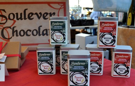 Drinking chocolate from Soulever Chocolates at Ballard Farmers Market. Copyright Zachary D. Lyons.