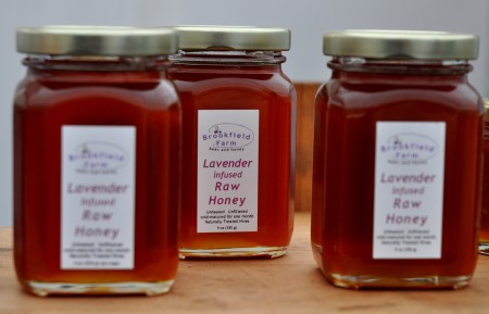 Lavender-infused honey from Brookfield Farm at Ballard Farmers Market. Copyright Zachary D. Lyons.
