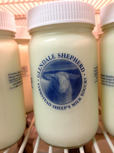 First of the new year sheep's milk yogurt from Glendale Shepherd at Ballard Farmers Market. Copyright Zachary D. Lyons.