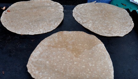 Fresh, homemade tortillas from Patty Pan Grill at Ballard Farmers Market. Copyright Zachary D. Lyons.